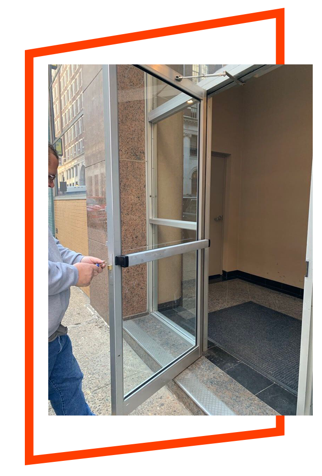 Commercial Entry Door Repair rocheser ny