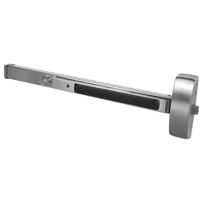 Rim Exit Device, Night Latch, Less Trim, 36″